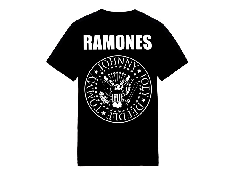 dedo índice Túnica imagen Camisetas Manga Corta Hombre: Camiseta Ramones